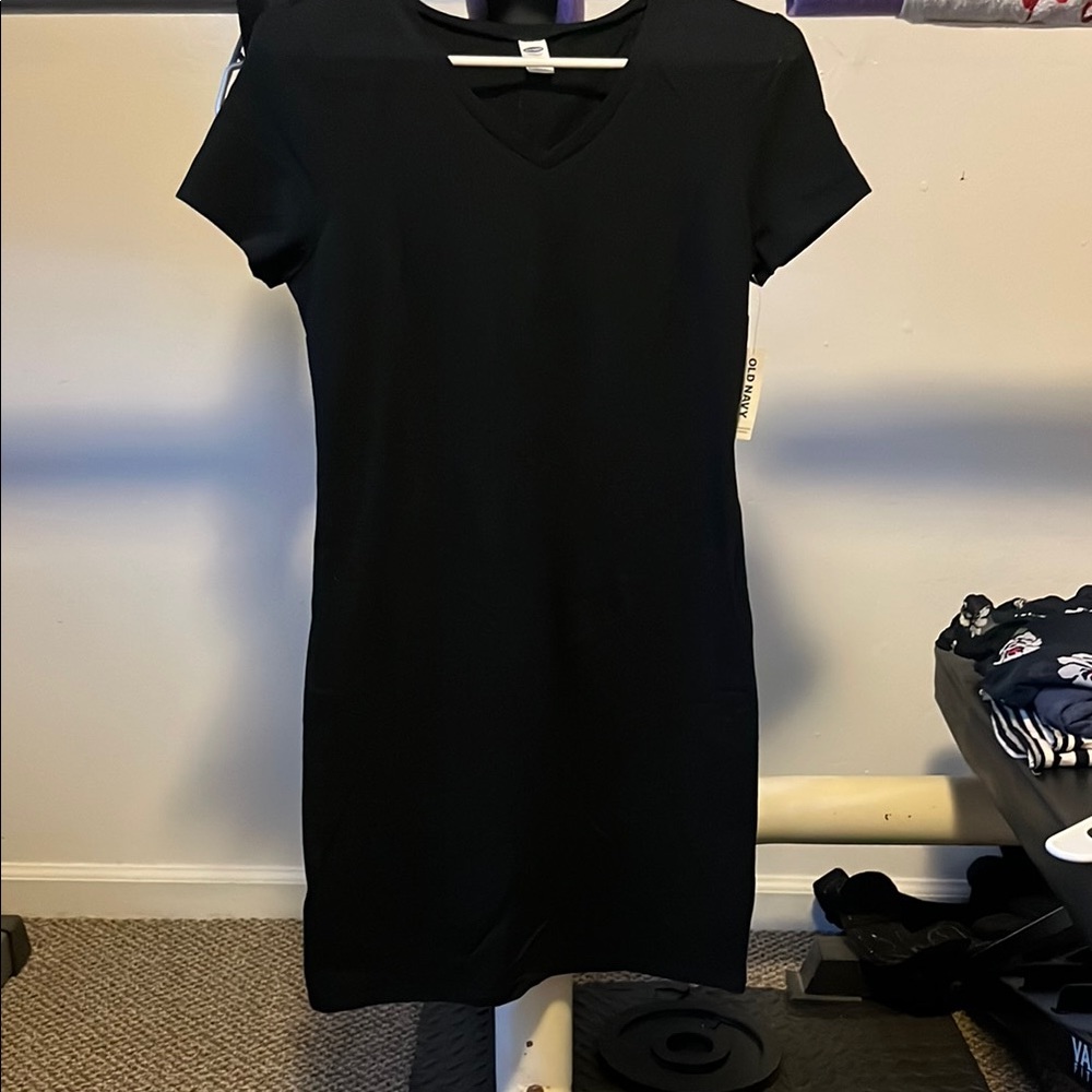 Classic Black V-Neck Dress